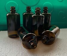 6 Braunglasflaschen 100 ml ohne Deckel - NEU - aus Ladenauflösung