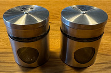 Gewürzstreuer Set Gewürzregal Pfeffer Salz Gewürz Streuer Dosen Glas Edelstahl