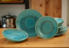Tafelservice 12- tlg. Bergum Steinzeug Geschirr im Scandic- Style Tellerset