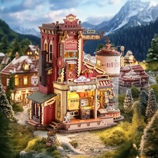 ROKR Traum Geschenkfabrik 3D Holz Puzzle Musik Box Modell Kit Spielzeug Geschenk