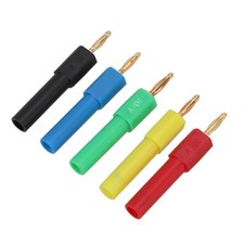 5 Stück Stecker Auf Buchse Bananenstecker Bananenstecker Adapter 2 Mm Auf 4 Mm♪