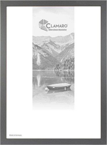 Bilderrahmen stahlgrau clamaro - bilderrahmen,