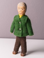 Verkaufe eine gebrauchte Puppenstuben-Puppe original Lotte Sievers-Hahn Opa 13cm