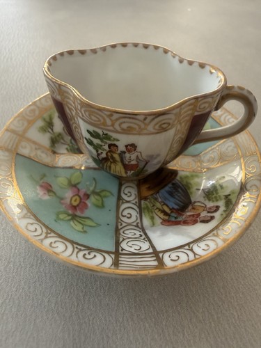 Miniatur tasse mit untertasse - miniatur,