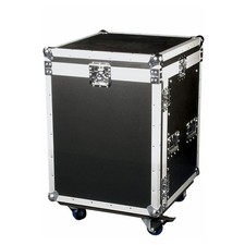 DAP-Audio Flightcase 19" 10HE High mit hochklappbarem Top, Schwarz