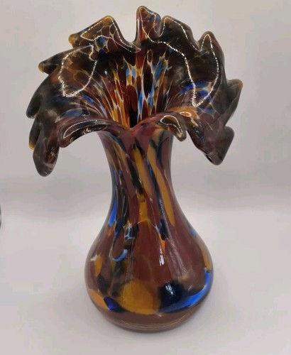 Murano vase bernstein braun - vase,