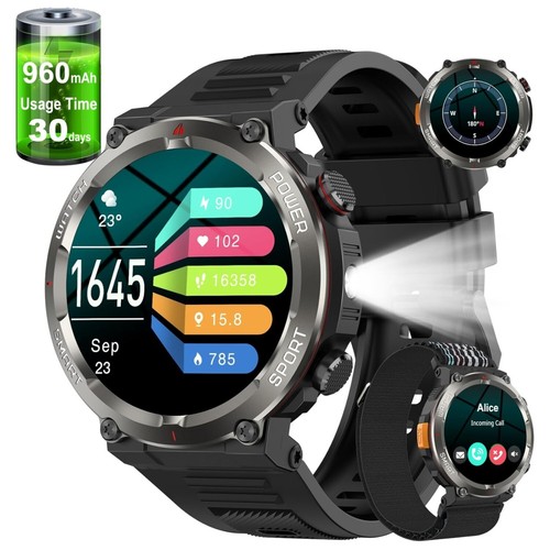 960mah militär smartwatch - 960mah,
