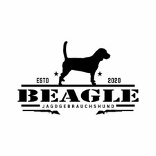 Beagle Aufkleber Auto Hund