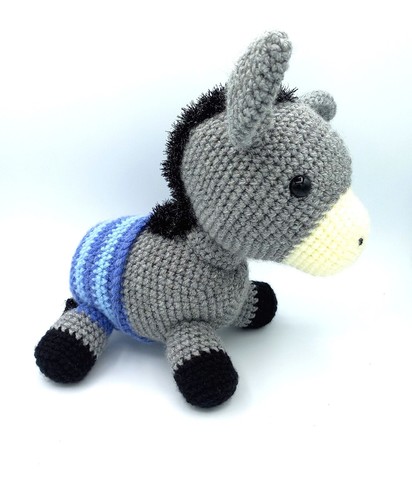 Amigurumi esel grau cm - esel,