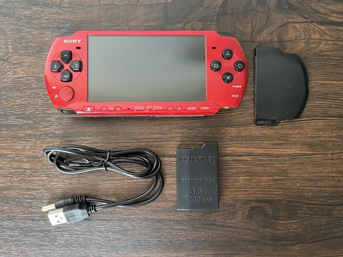 Sony psp 3004 rot - psp, rot/schwarz