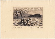 Exlibris Bookplate Radierung