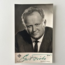 Gerd Fröbe Original Autogramm Herzog Postkarte Sammlungsauflösung Viele Raritäte