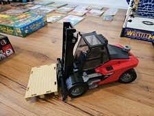 bruder Linde HT160 Stapler mit Palette Modellfahrzeug - Rot/Schwarz