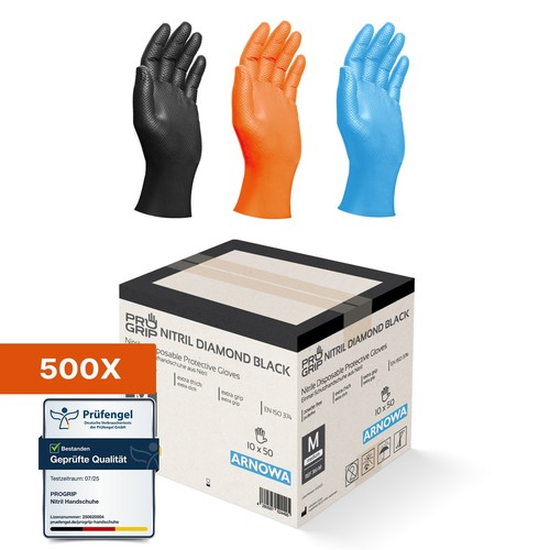 500x einweg handschuhe grip - handschuhe,
