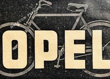 OPEL Fahrrad Werbung um 1930