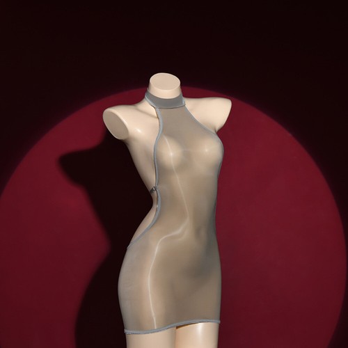 Damen durchsichtig sexy kleid - durchsichtig,