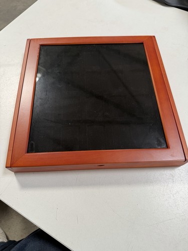 Holz zippo mit - mit, glasdeckel