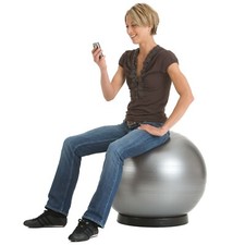 TOGU® |  ABS-Sitzball für den Arbeitsplatz | Gymnastikball | blau oder silber