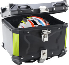 45L Motorrad-Topcase Aluminium Motorradkoffer Tour-Heckbox universelles Schwarz