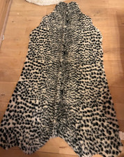 MONT CHALET XXL DEKOTEPPICH SCHNEELEOPARD OPTIK  150x90 cm