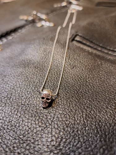 Halskette totenkopf anhänger - halskette,