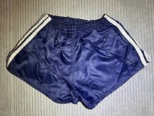 Adidas Glanz Shorts Nylon Sprintershorts Vintage Blau Größe 6