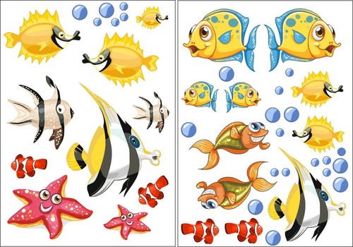 Wandtattoo fische wandsticker - wandtattoo,