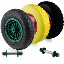 Schubkarrenreifen Luftrad Vollgummi PU-Rad für Schubkarren 4.80/4.00-8 Bituxx