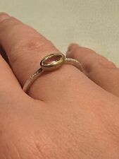  Damenring 925 Sterling Silber eismatt Vergoldung Rosa Turmalin 5,62 mm x 2,92mm