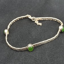 Silber 835 armband jade - silber,