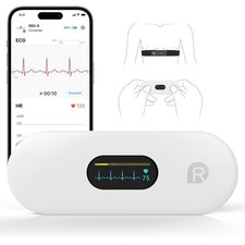 CheckMe ER2-S EKG für Zuhause Tragbares EKG-Gerät mit präzisem Brustgurt.