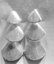 Estelle Ohrstecker 925ér Silber  matt, hängend, beweglich - Geschenk