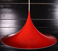 Semi Pendant Fog & Morup 47,5 cm Rot Space Age Deckenlampe Tulip #14