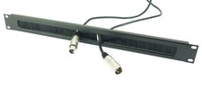 ADAM HALL 1 HE 19" Rackblende Rangierleiste Bürstenleiste Kabeldurchführung Rack