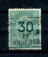 Preuss.-Hess. Staatseisenbahn Gebührenmarke über 30 Pfg., entwertet