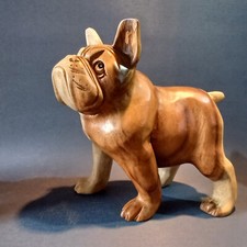 Englische bulldogge teakholz - bulldogge,,
