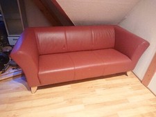 Rotes ledersofa - rotes,
