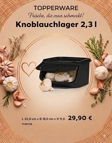 Tupperware knoblauchlager 3l - tupperware,