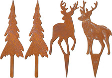 Gartenstecker Rost Hirsch