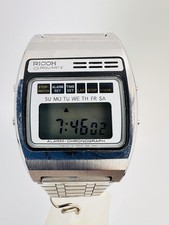 Vintage Ricoh Riquartz, Armbanduhr, Quarz, Herrenuhr, LCD, 70er Jahre
