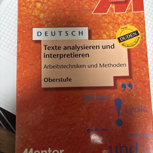 Mentor abiturhilfe deutsch - mentor,