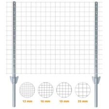 Zaunset Volierendraht Gartenzaun Drahtzaun Zaun Komplett-Set Pfosten Verzinkt