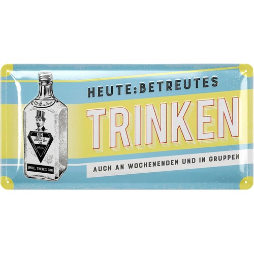 Retro blechschild bar - blechschild, deko