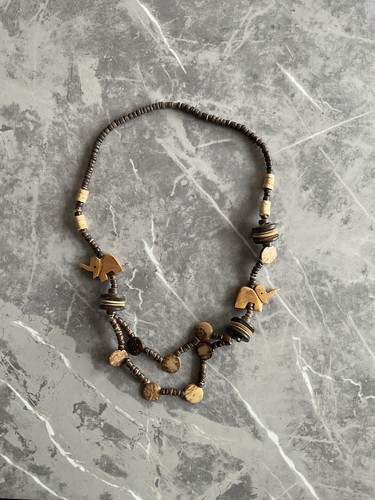 Boho elefanten halskette - elefanten, –