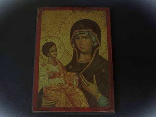 Ikone auf holz madonna mit - auf,