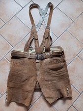 Kurze Lederhose braun Wildleder Gr. 54
