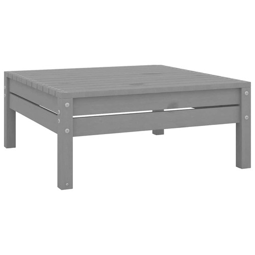 Gartenhocker grau kiefer - grau,