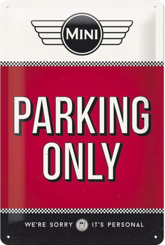 Mini cooper parking only - mini,