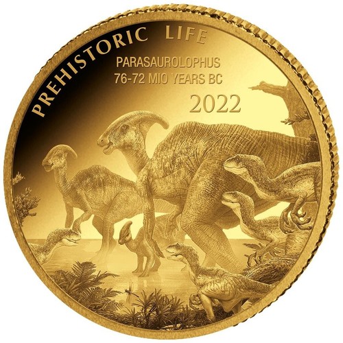 Goldmünze parasaurolophus - goldmünze,