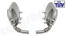 CARGRAPHIC Sport Endschalldämpfer Porsche 996 Carrera Tiptronic TÜV Auspuff 